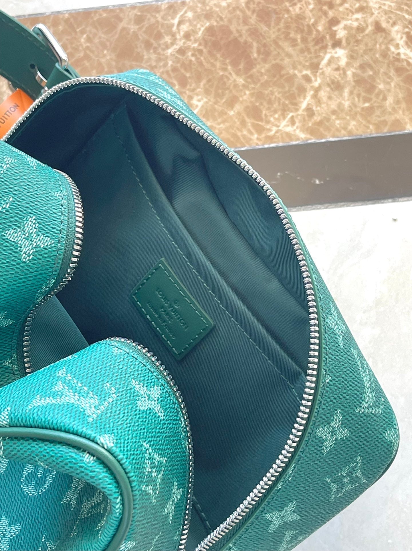 LOCKER DOPP KIT 28 IN GREEN MONOGRAM HERITAGE CANVAS