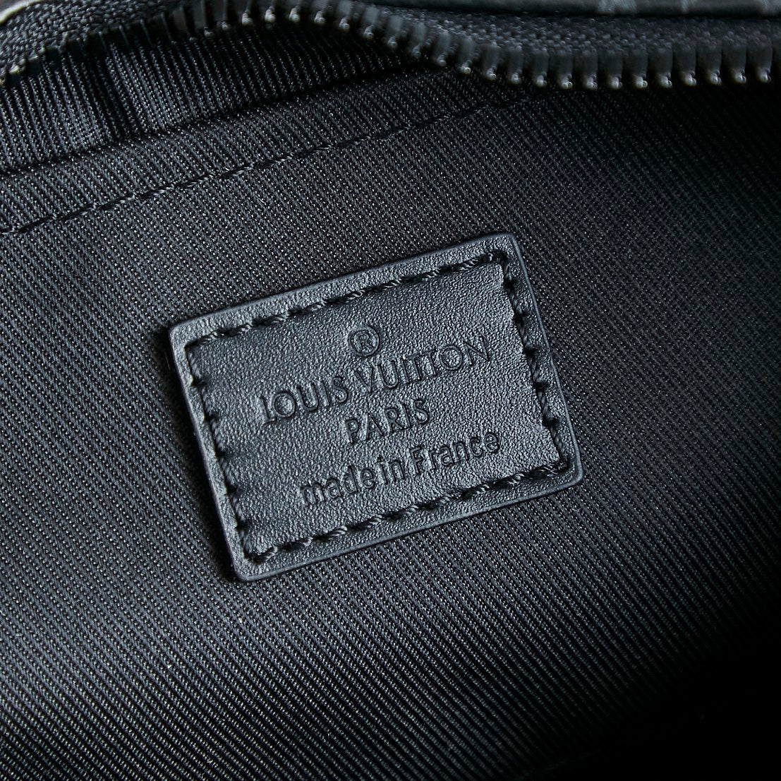 HAMAC BAG 28 IN BLACK MONOGRAM ECLIPSE CANVAS