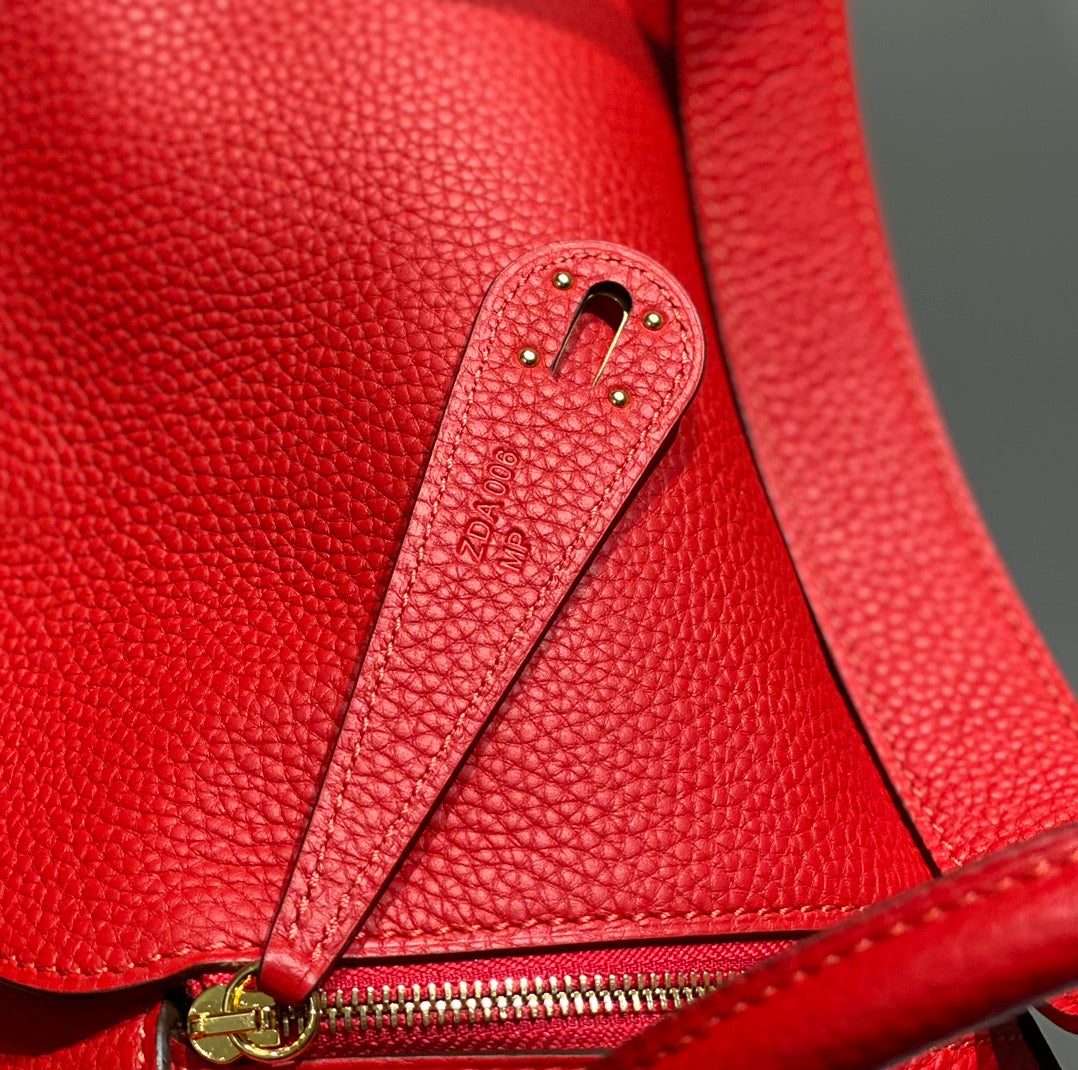 HM LINDY 26 BAG RED CALFSKIN