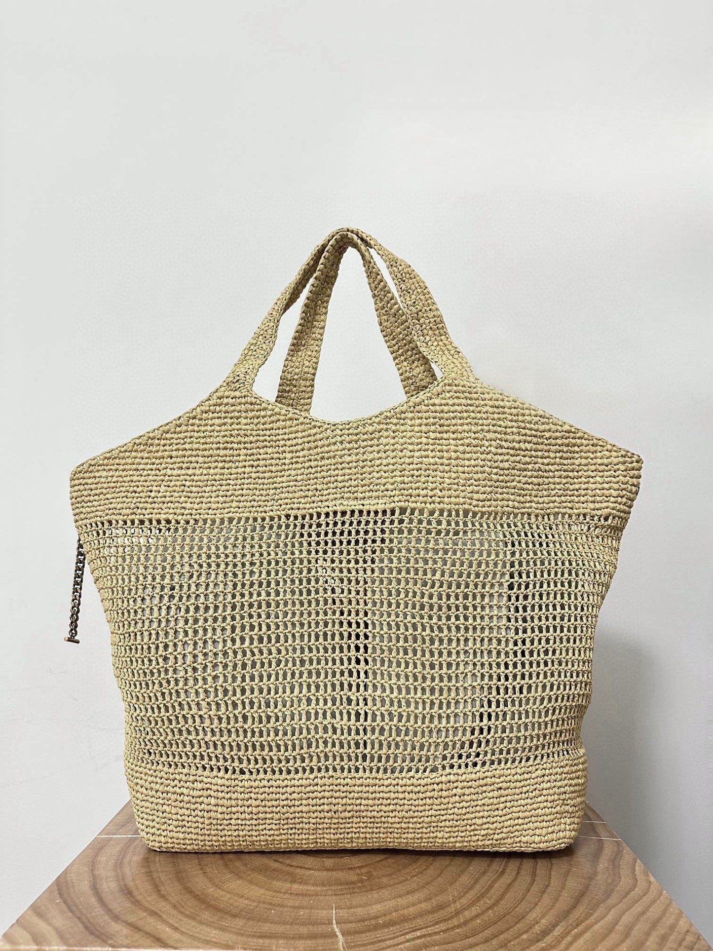 RAFFIA ICARE 55 BEIGE BROWN STRAW