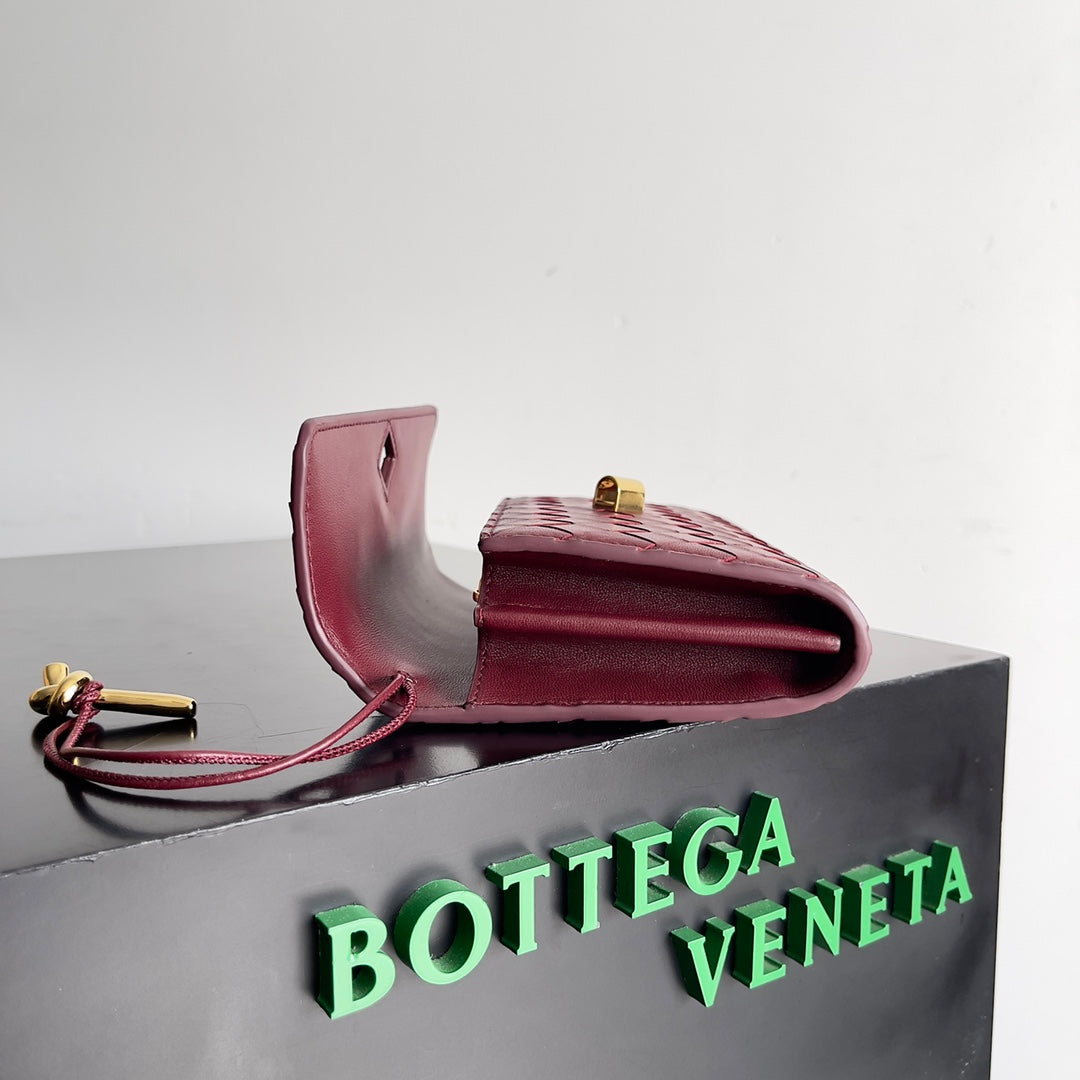 ANDIAMO BAG 19 IN BAROLO CALFSKIN