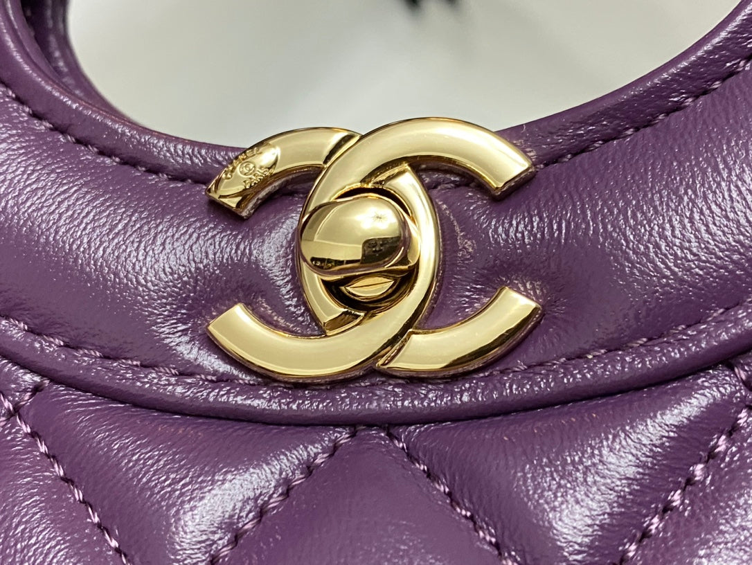 CC MINI 23 SHOPPING BAG IN VIOLET PURPLE CALFSKIN