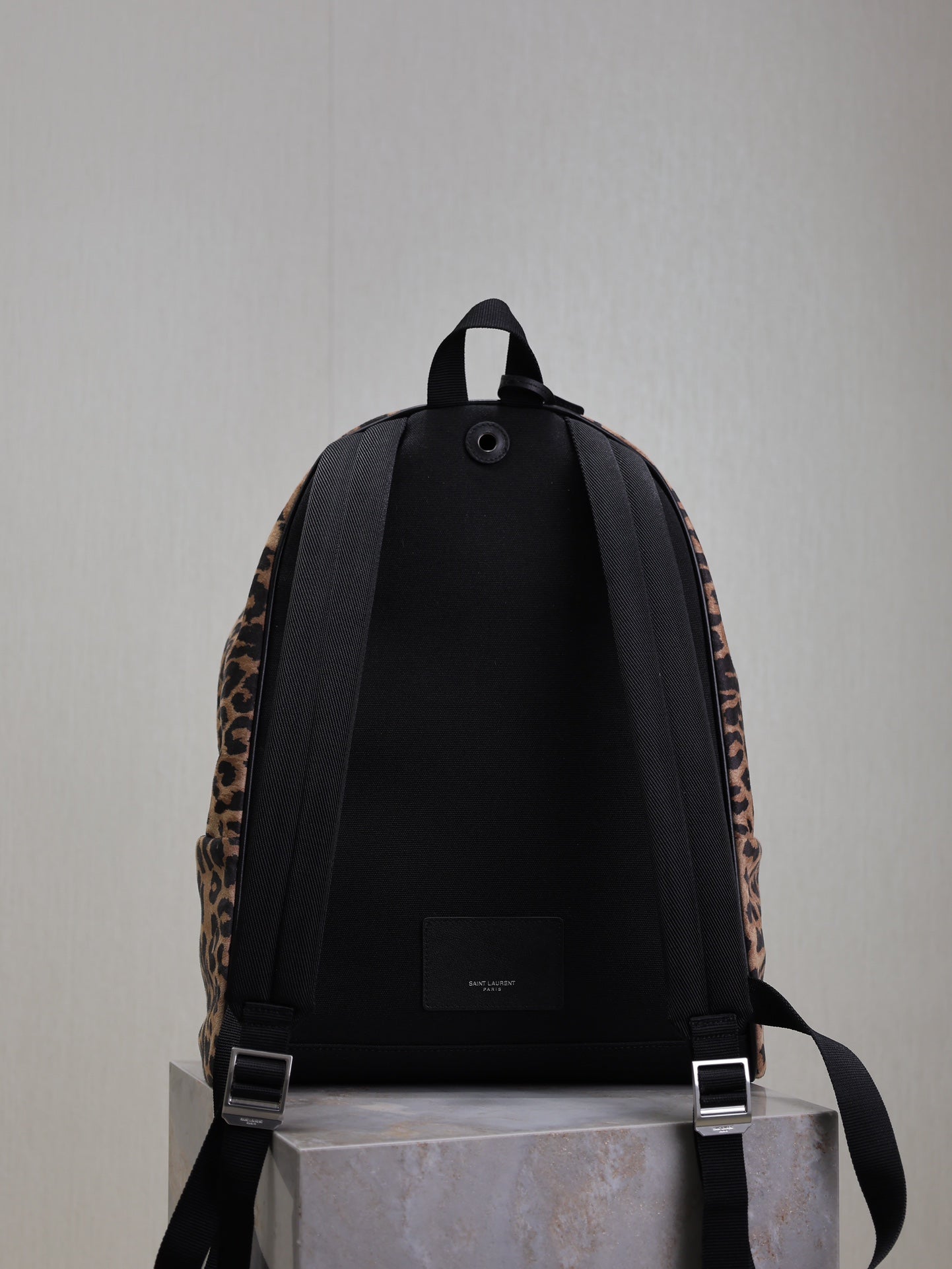 CITY BACKPACK 38 IN LEOPARD PRINT VELVET