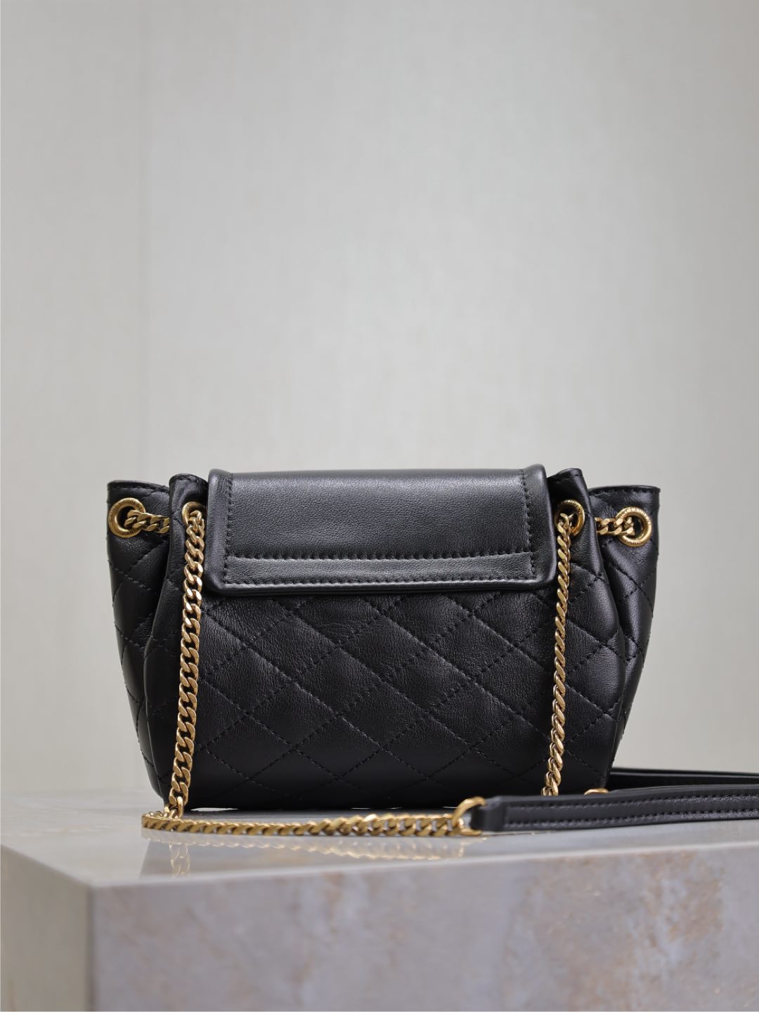 MINI NOLITA BAG 18 IN BLACK LAMBSKIN COPPER HARDWARE