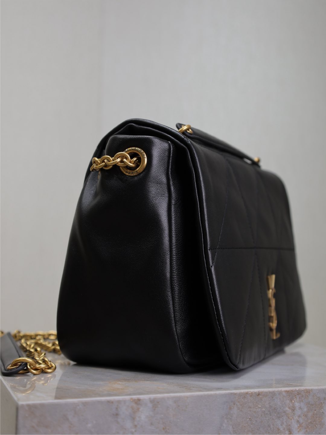 JAMIE 4.3 SMALL BAG 25 IN BLACK LAMBSKIN GOLD HARDWARE