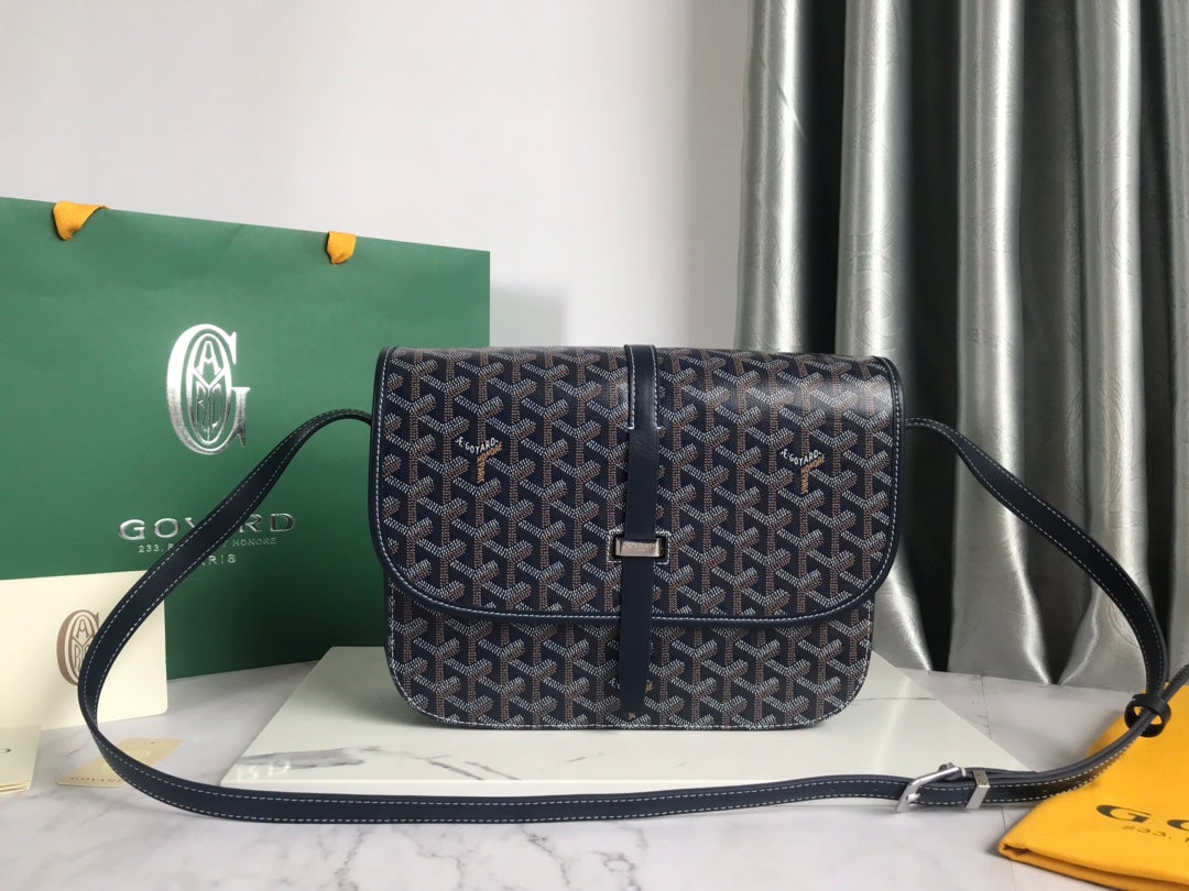 BELVEDERE MM BAG 28CM NAVY BLUE CANVAS