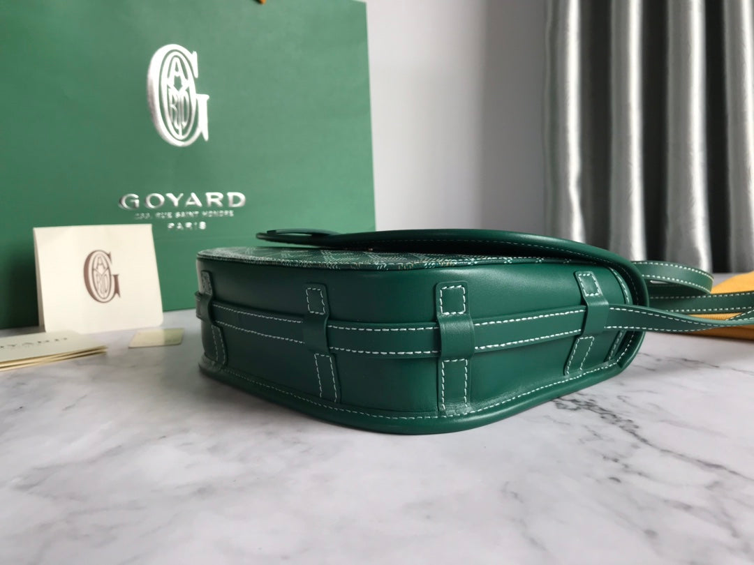 BELVEDERE PM BAG 21CM GREEN CANVAS