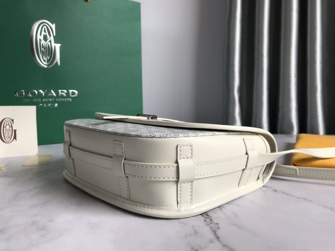 BELVEDERE PM BAG 21CM WHITE CANVAS