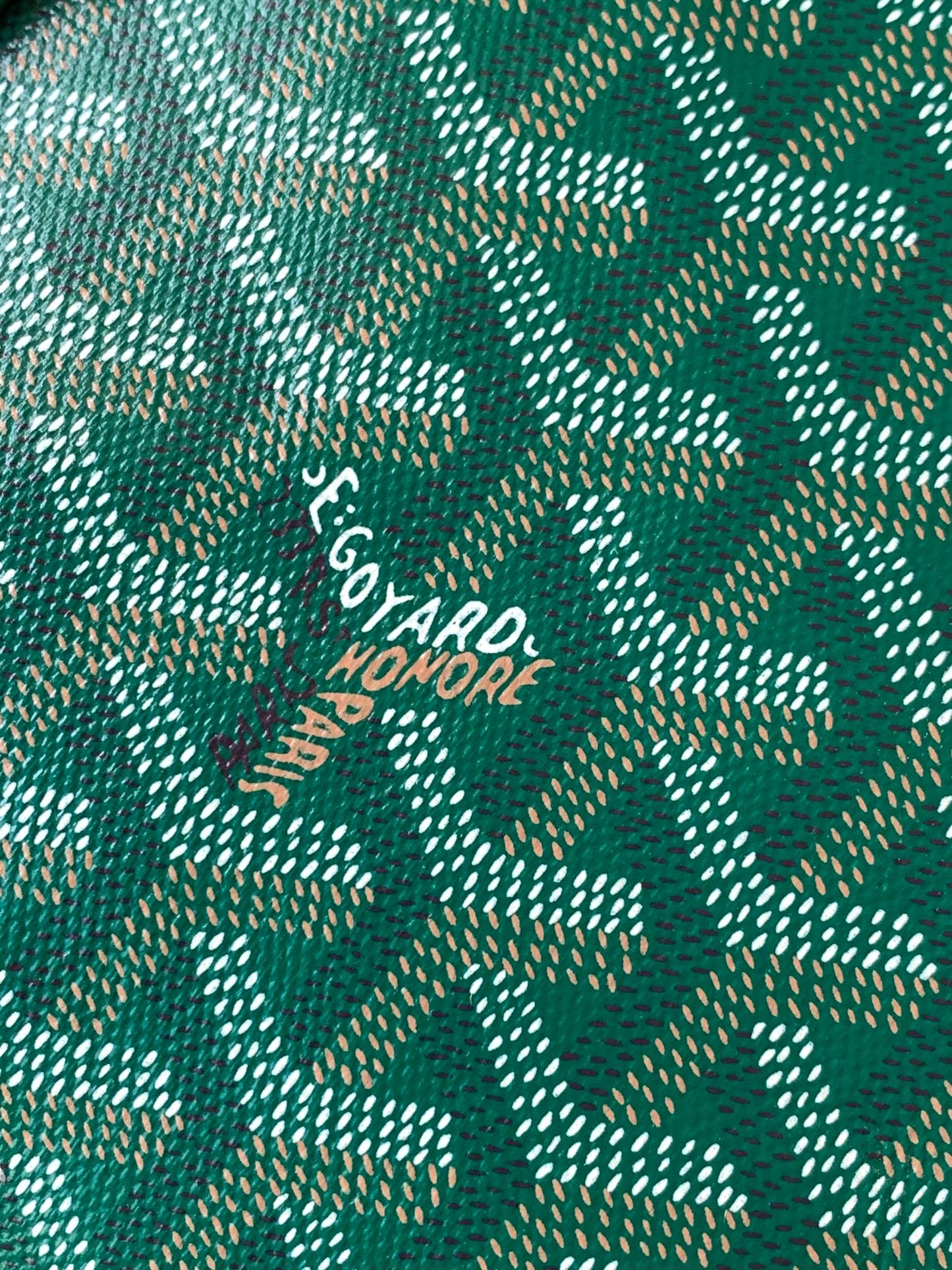 GOYA SECOND-HAND TOAST BAG 21CM GREEN CANVAS