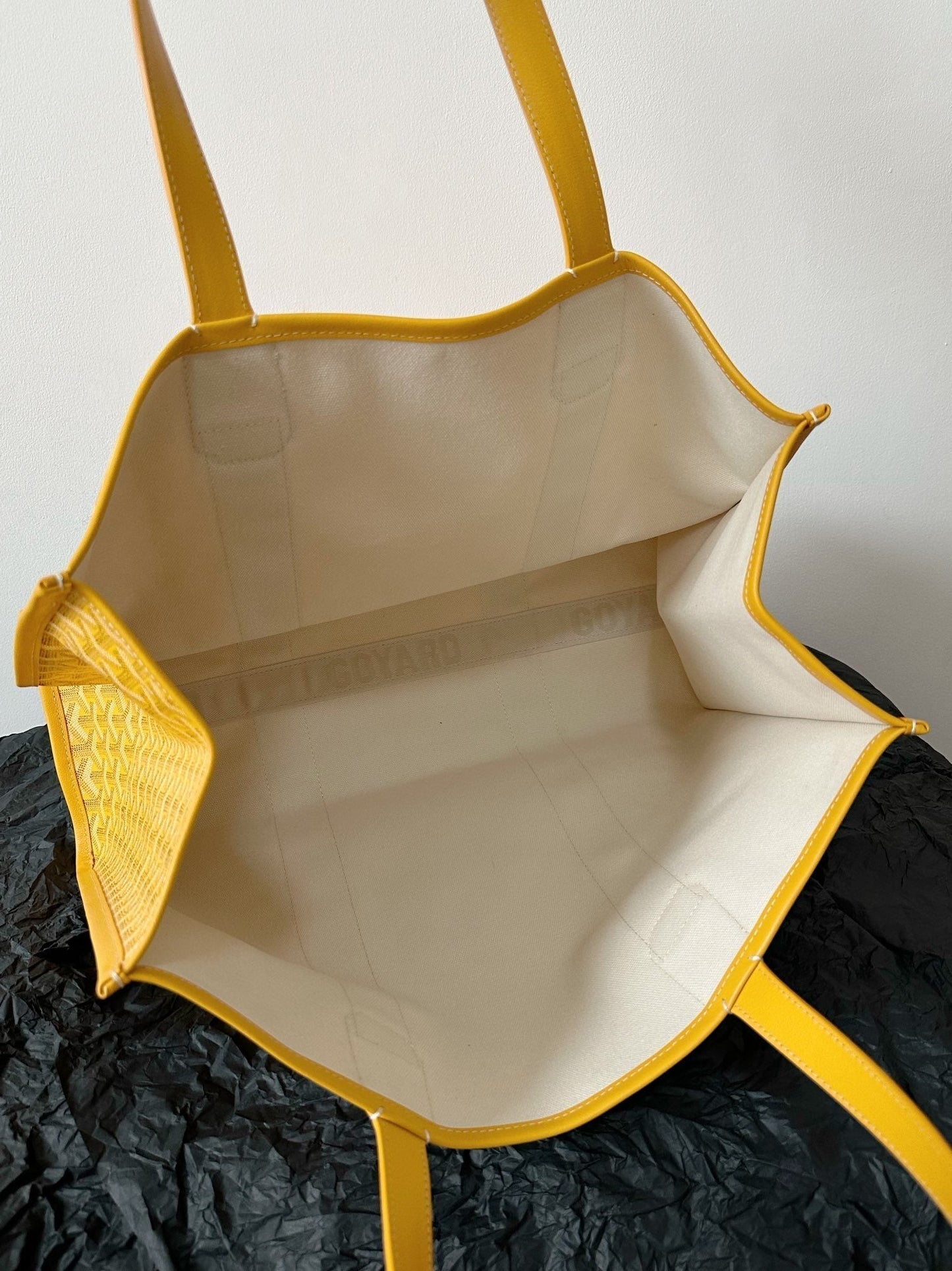 GOYA VILLETTE TOTE 45CM YELLOW CANVAS