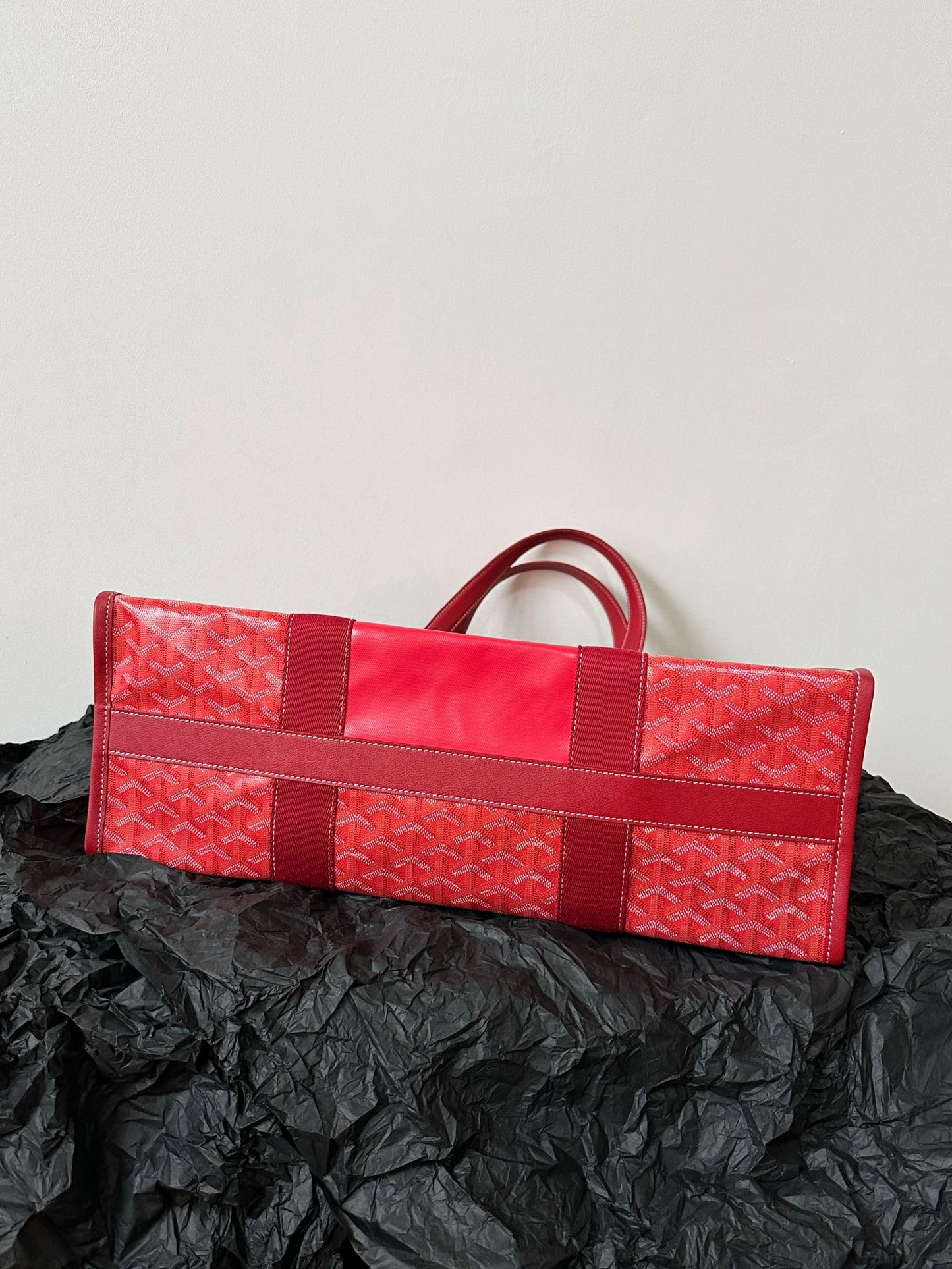 GOYA VILLETTE TOTE 45CM RED CANVAS