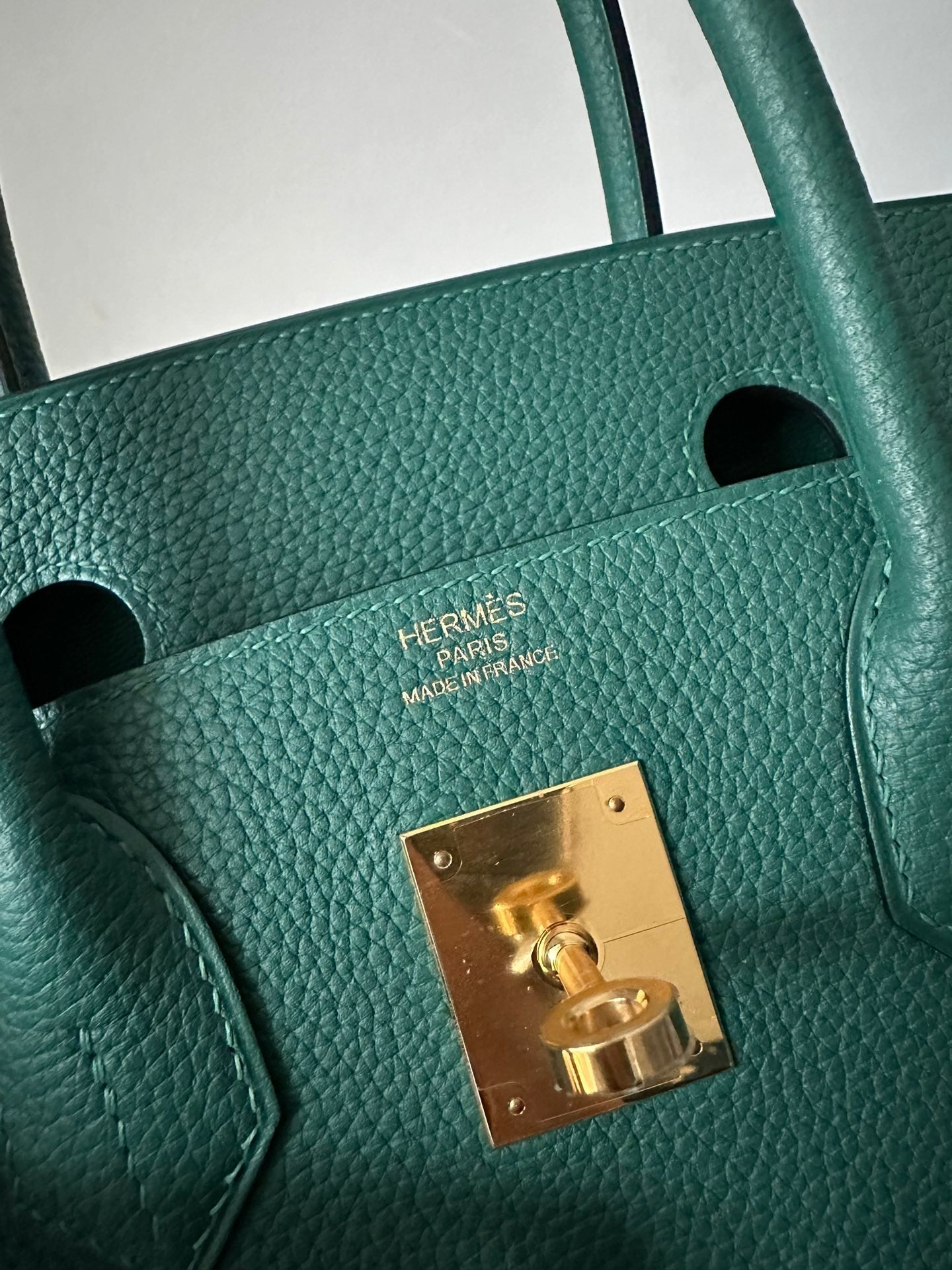 HM BIRKIN 30CM MALACHITE TOGO LEATHER GOLD HARDWARE